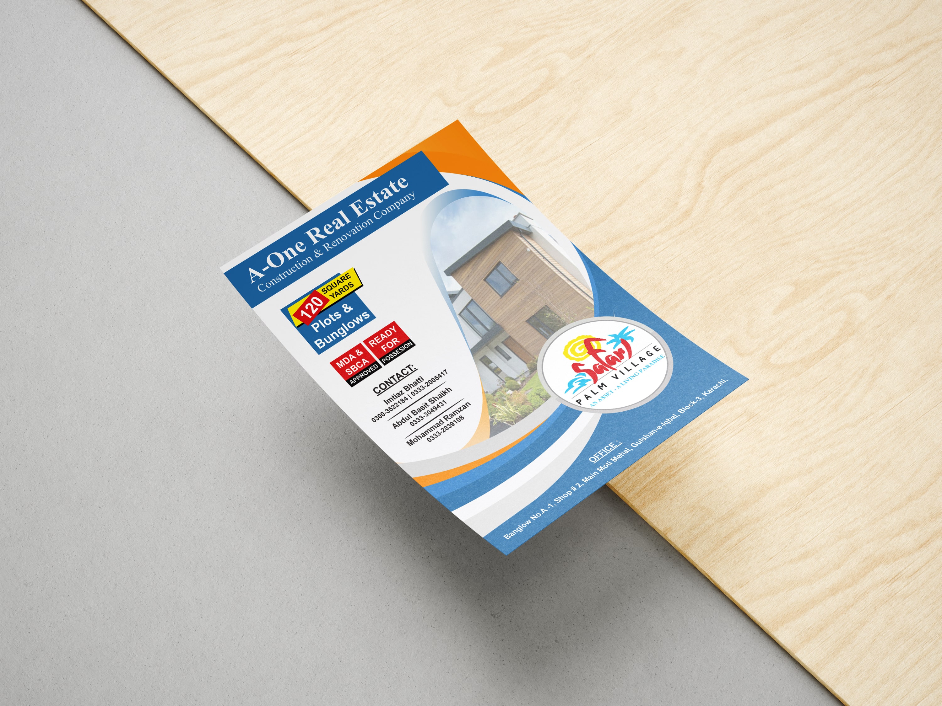 A5 modern flyer design Indiana marketing