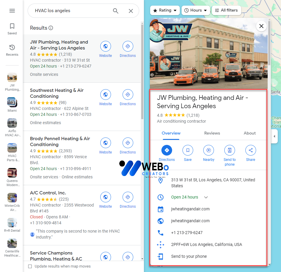Advertising website on Google services in Indiana to attract targeted visitors and online customers