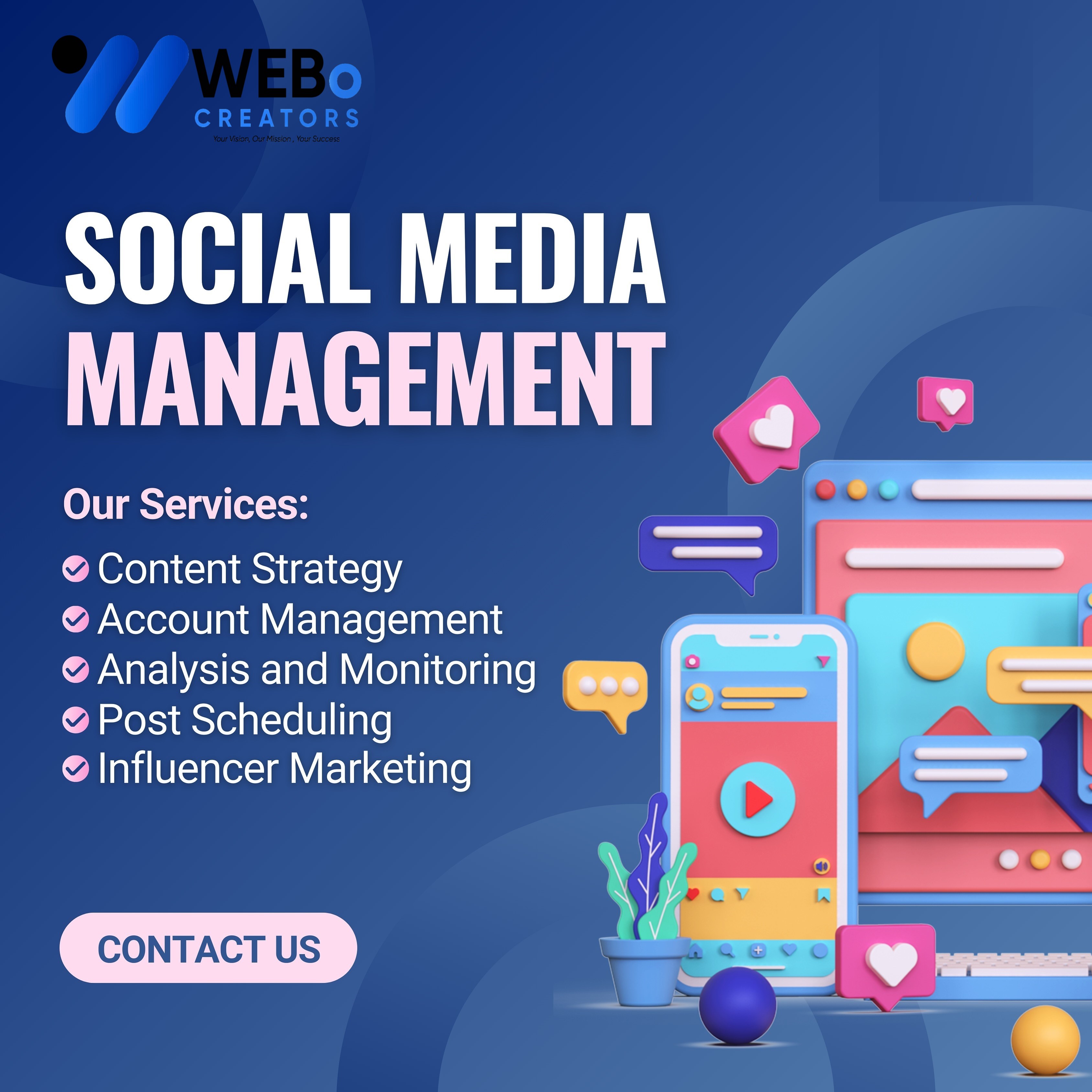 Social Media Management Services, Marketing & Optimization Company in Indiana