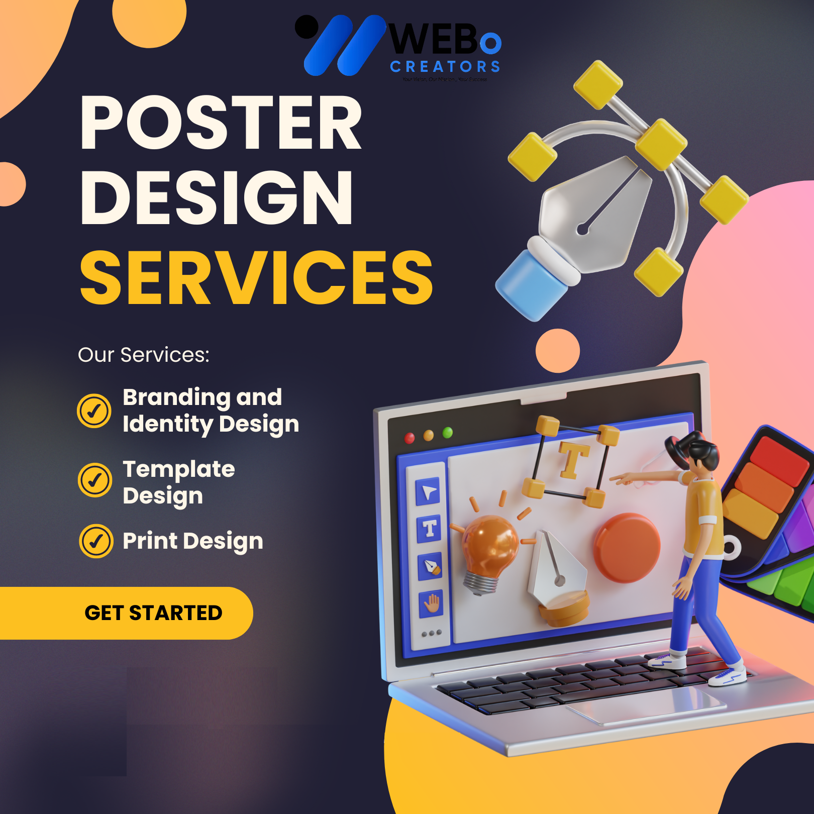 Poster Design Service | Get Powerful Advertising Poster in Indiana for Business and Events
