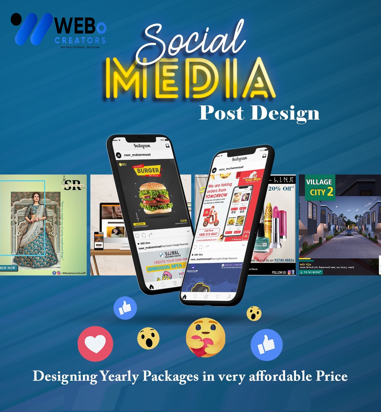 Social Media Post Design Services in Indiana for Businesses and Brands